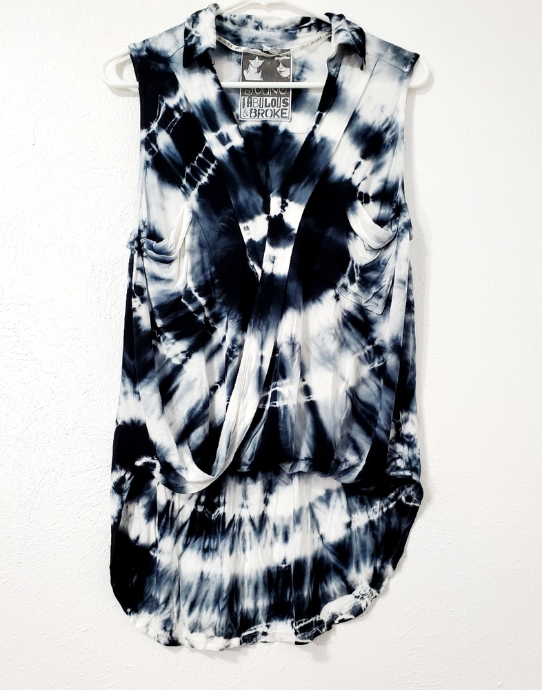 Young Fabulous & Broke Tie Dye Collared Shirt